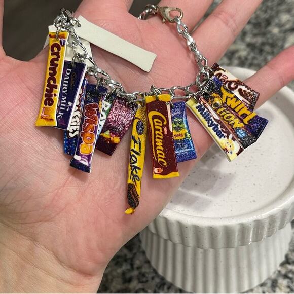 Boutique British Candy Silver Charm Bracelet - Picture 2 of 3